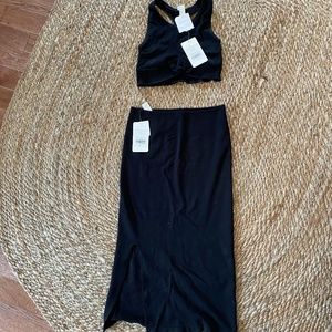 Fabletics skirt and crop top